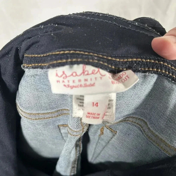 isabel Maternity Jeans Women's 14 Medium Wash Pull On Stretchy - Picture 8 of 10